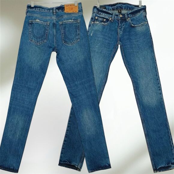 True Religion Rocco Relaxed Skinny Men's Size 28x34 Jeans